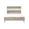 Armen Living Bridges 3 Piece Queen Bedroom Set in Two-Tone Acacia Wood SETBRBDQN3A - alternate 2
